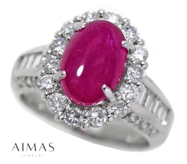 楽天市場】ミャンマー（ビルマ）産ルビー 4.31ct リング 10号 PT900  