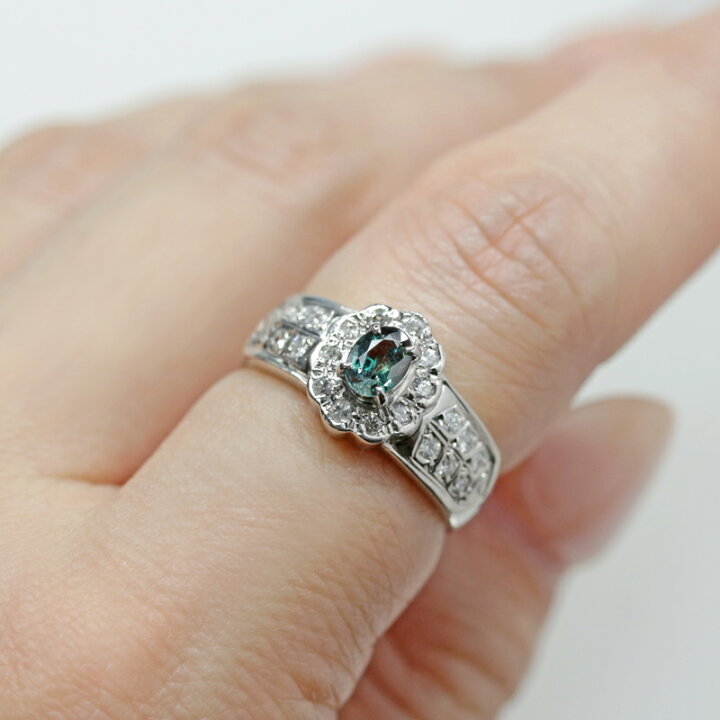楽天市場】【ｾｰﾙ】アレキサンドライト 0.45ct リング 11号 PT900  