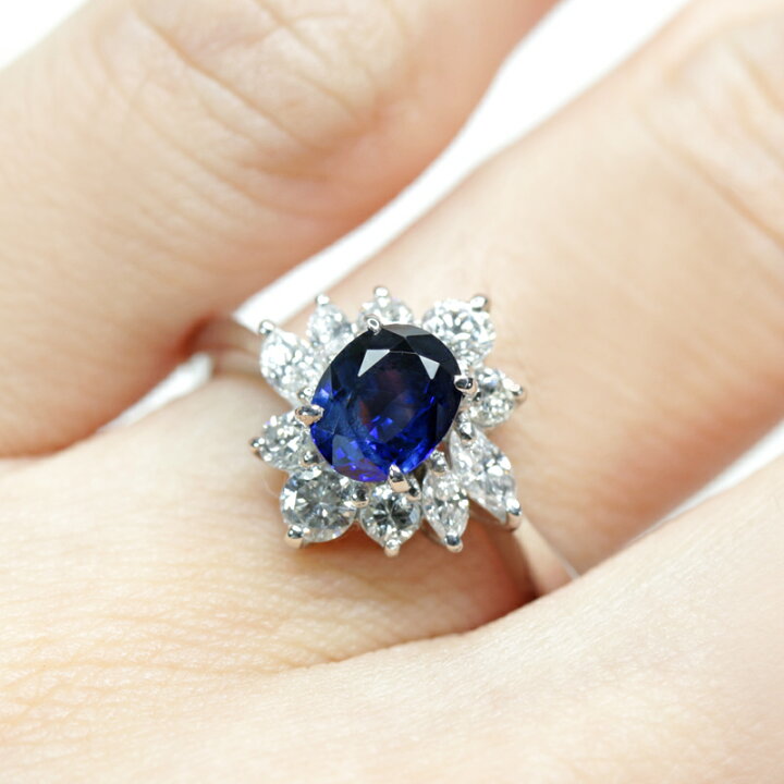 楽天市場】ロイヤルブルーサファイア 1ct ダイヤモンド 0.54ct 