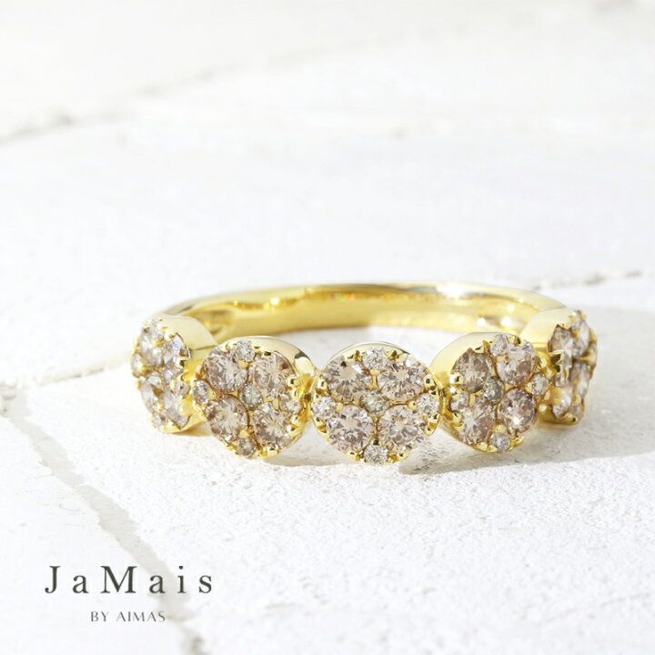楽天市場】【JaMais】ダイヤモンド 1ct リング K18YG イエローゴールド 