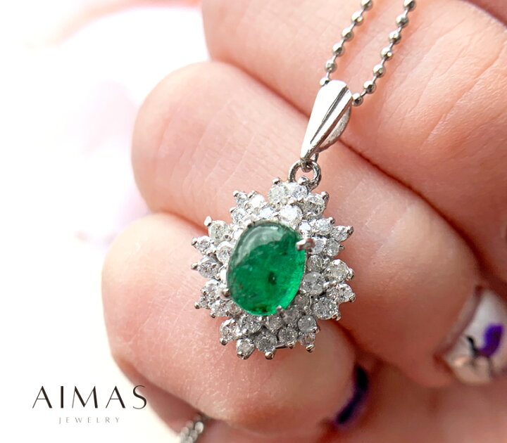 楽天市場】エメラルド 0.93ct ダイヤモンド 0.5ct カボションカット 
