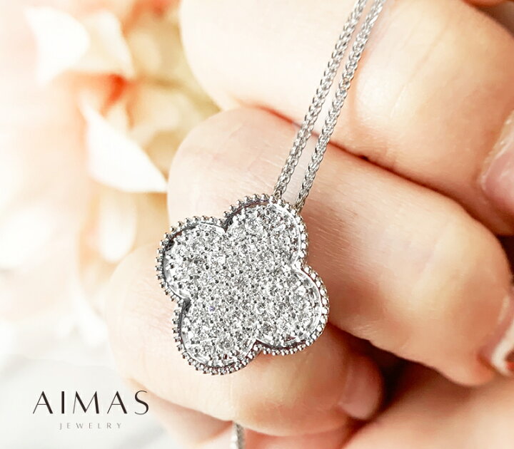 楽天市場】ダイヤモンド 0.5ct クローバー 四つ葉 花 フラワー 植物  