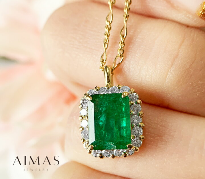 楽天市場】エメラルド 1.91ct ダイヤモンド 0.4ct 長方形 レクタングル 