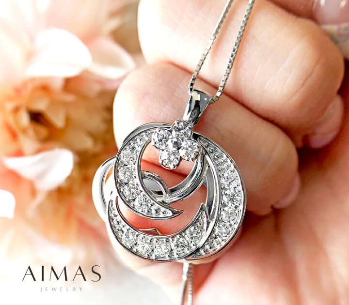 楽天市場】【ｾｰﾙ】ダイヤモンド 1ct ネックレス K18WG ホワイト 
