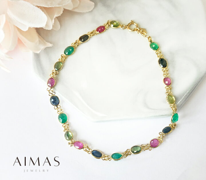 楽天市場】サファイア ルビー エメラルド 計6.88ct マルチカラー 