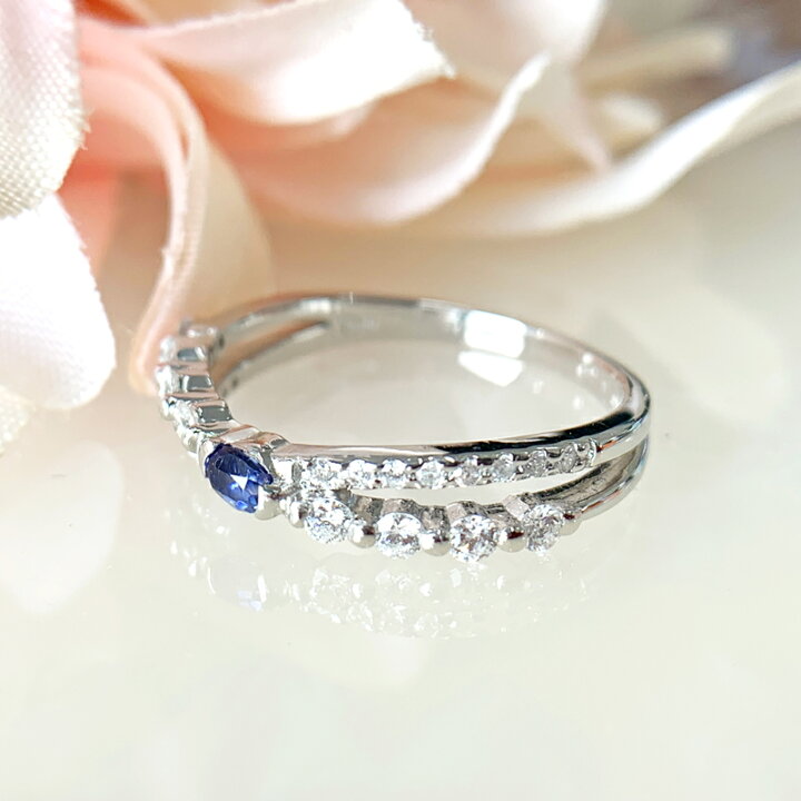 楽天市場】【号数をお選びください】ベニトアイト 0.06ct リング 11号 