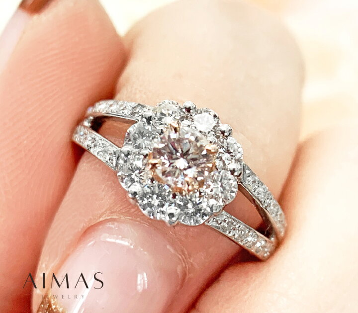 楽天市場】ピンクダイヤモンド（Very Light Pink SI-2）0.28ct 