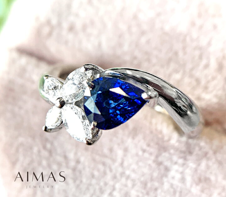 楽天市場】ロイヤルブルーサファイア 1.01ct リング 10号 PT900 