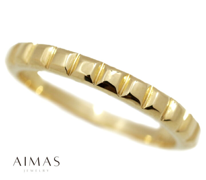 楽天市場】18金イエローゴールド リング 10号 K18YG 指輪 多面形 多面  