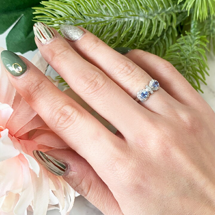 楽天市場】ベニトアイト 計0.285ct リング 4号 PT900 プラチナ  