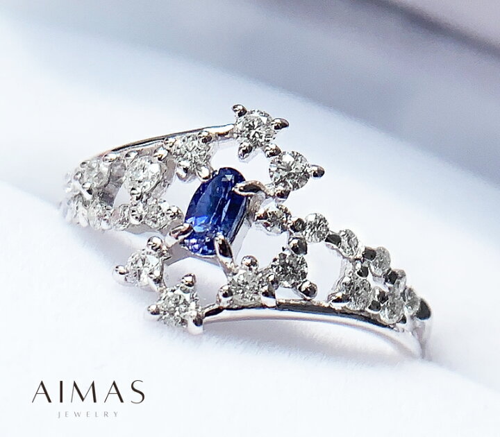 楽天市場】【クーポン】ベニトアイト 0.13ct リング 10号 PT900 