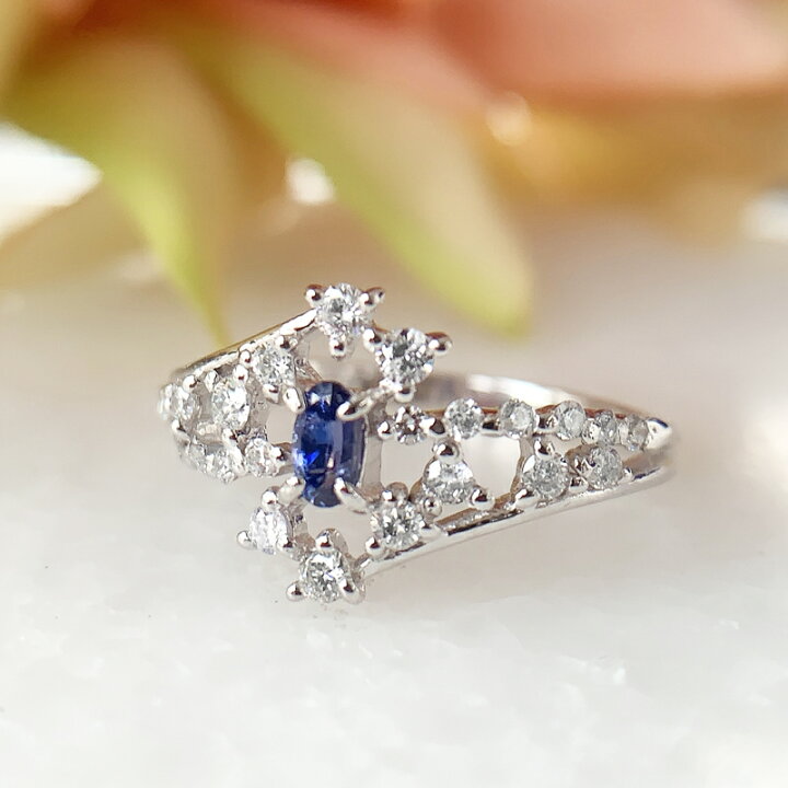 楽天市場】ベニトアイト 0.13ct リング 10号 PT900 プラチナ  