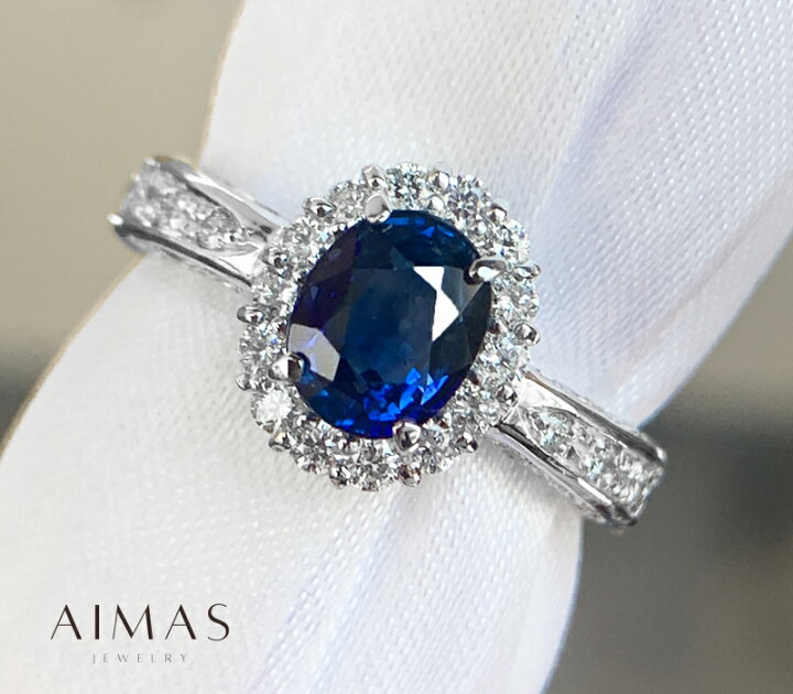 楽天市場】ロイヤルブルーサファイア 1.27ct リング 13号 PT900  