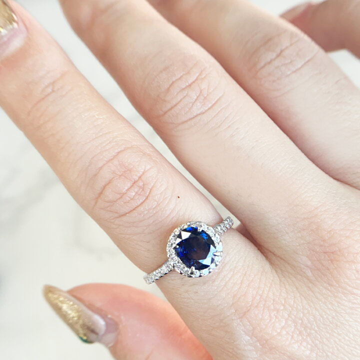 楽天市場】ロイヤルブルーサファイア 1.3ct リング 12.5号 PT900 