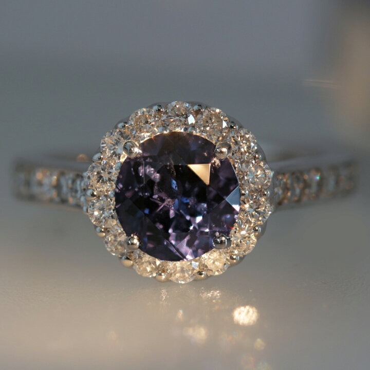 楽天市場】バイオレットスピネル 1.684ct リング 12号 PT900 プラチナ  