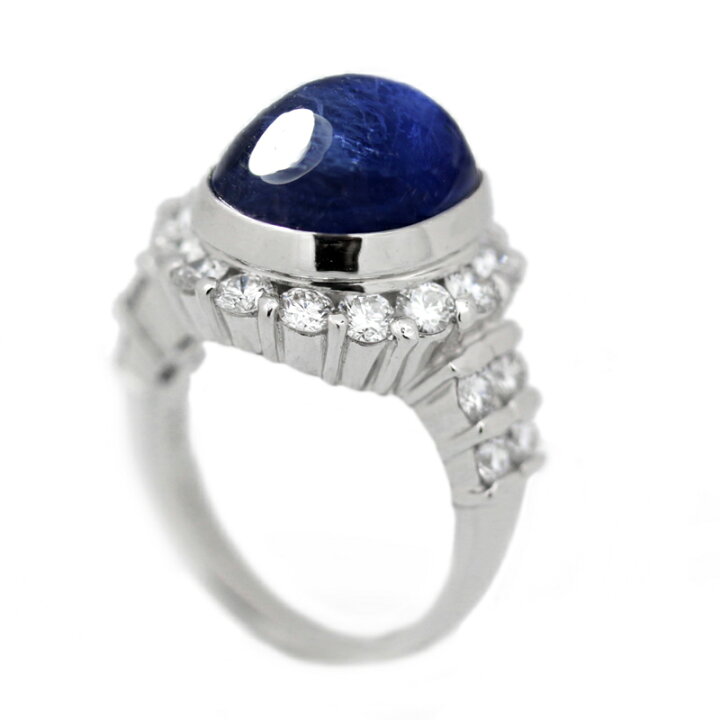 楽天市場】ブルーサファイア 11.24ct リング 8号 PT900 プラチナ 