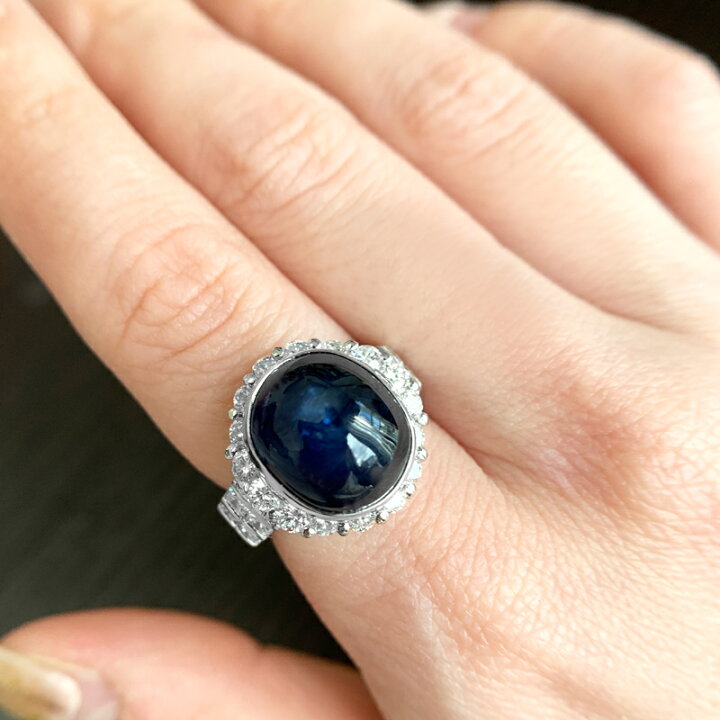 楽天市場】ブルーサファイア 11.24ct リング 8号 PT900 プラチナ 