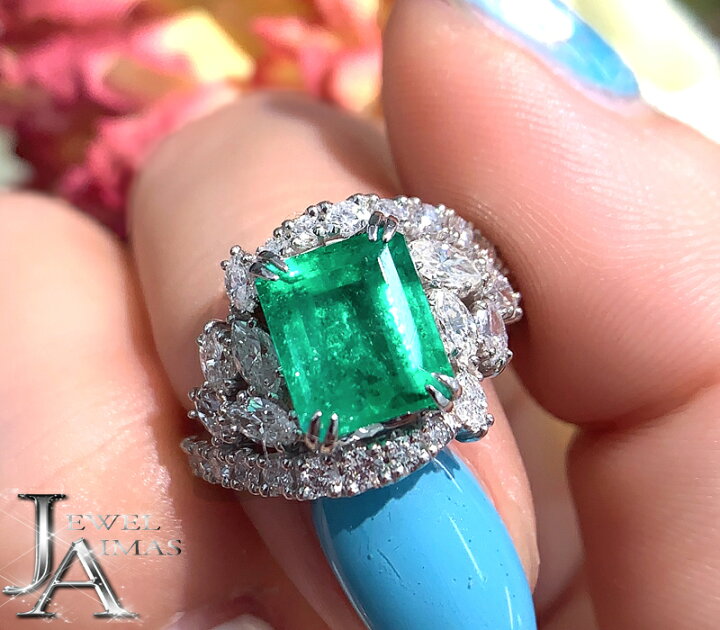楽天市場】コロンビア産ビビッドグリーン エメラルド 1.97ct 