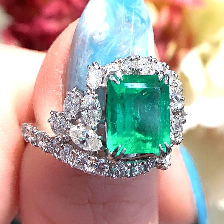 楽天市場】コロンビア産ビビッドグリーン エメラルド 1.97ct 