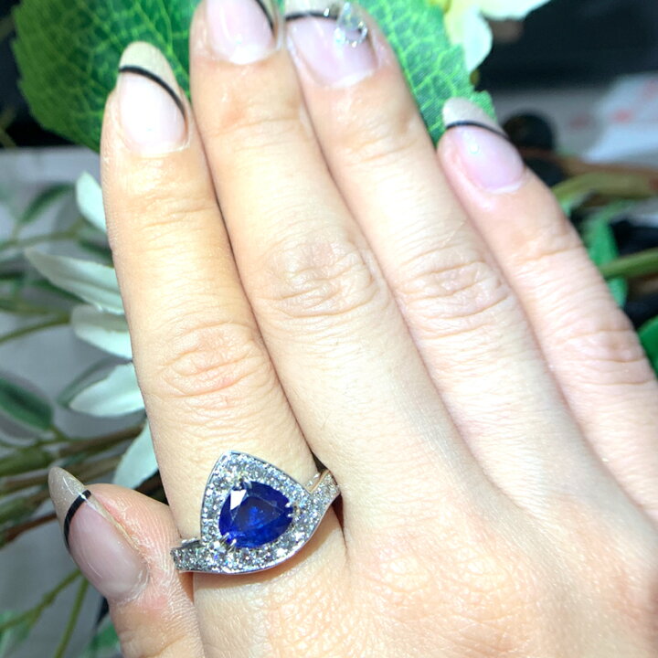 楽天市場】コーンフラワーブルーサファイア 1.8ct リング 15号 PT900 