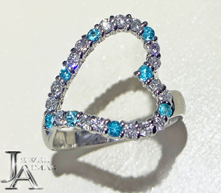 楽天市場】パライバトルマリン 0.16ct ダイヤモンド 0.4ct ハート 