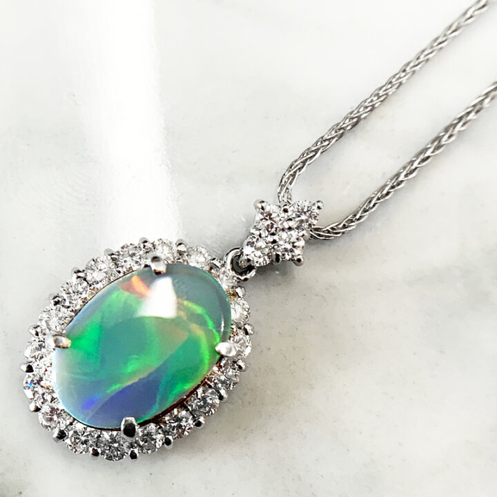 楽天市場】ブラックオパール 2.78ct ダイヤモンド 1ct オーバル 楕円 