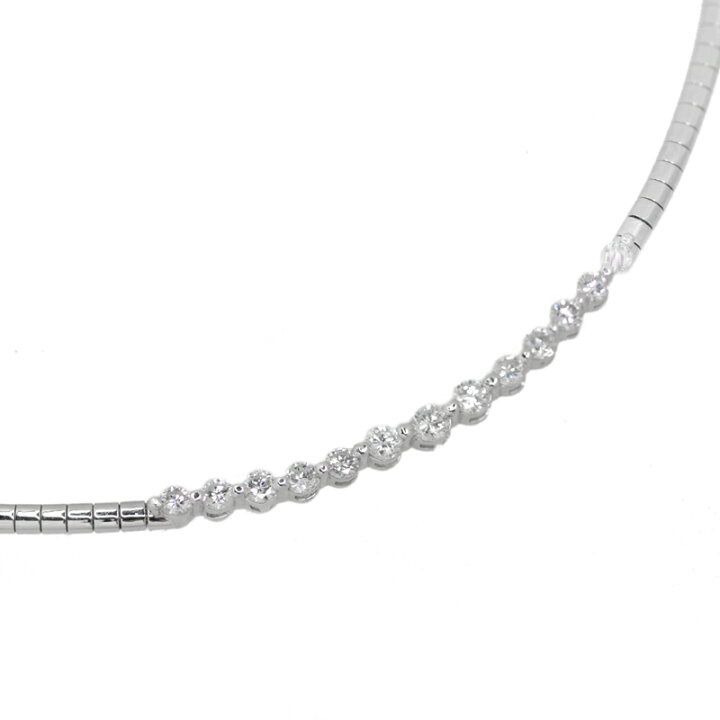 楽天市場】ダイヤモンド 0.93ct ネックレス K18WG(750WG刻印) ホワイト 