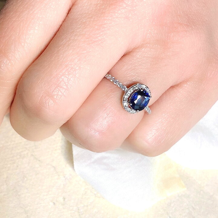 楽天市場】ブルーサファイア 1.18ct リング 12.5号 PT900 プラチナ 