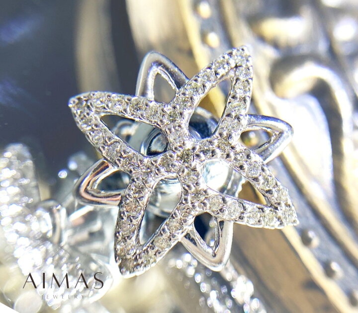 楽天市場】ダイヤモンド 0.45ct ブローチ K18WG ホワイトゴールド 18金 