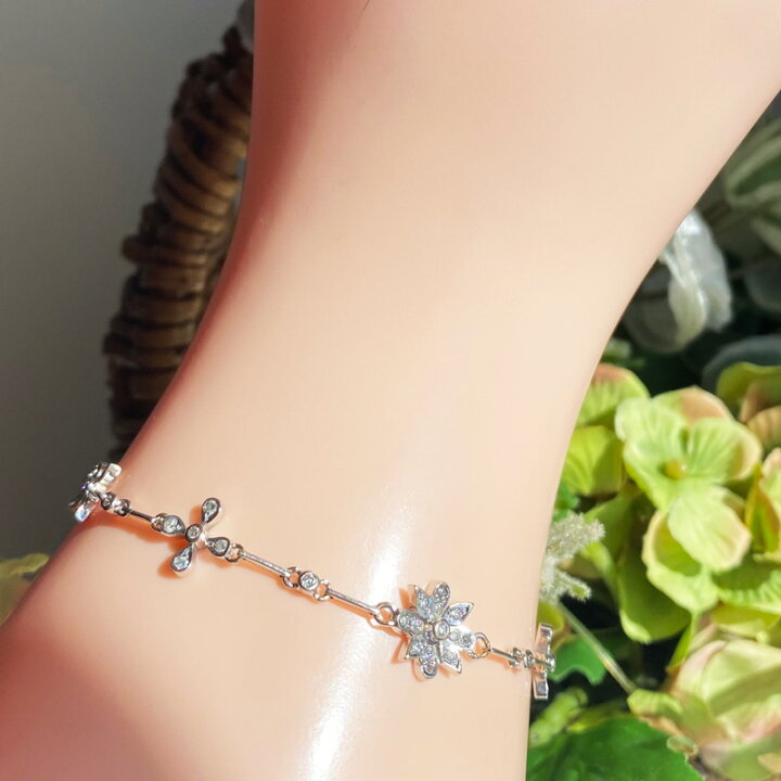 楽天市場】ダイヤモンド 0.52ct フラワー 花 ダイヤモンドブレスレット 