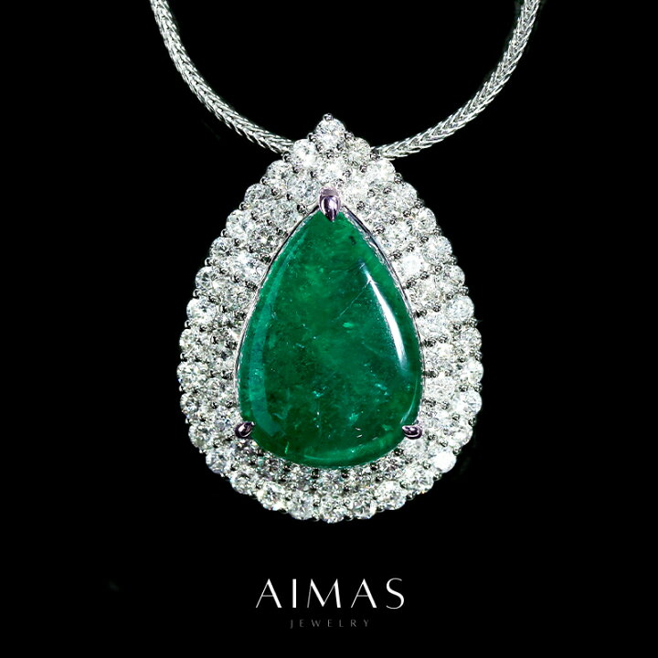 楽天市場】エメラルド 6.8ct ネックレス PT850/900 ダイヤモンド  
