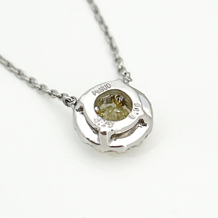 楽天市場】イエローダイヤモンド 0.29ct ネックレス PT850/900  