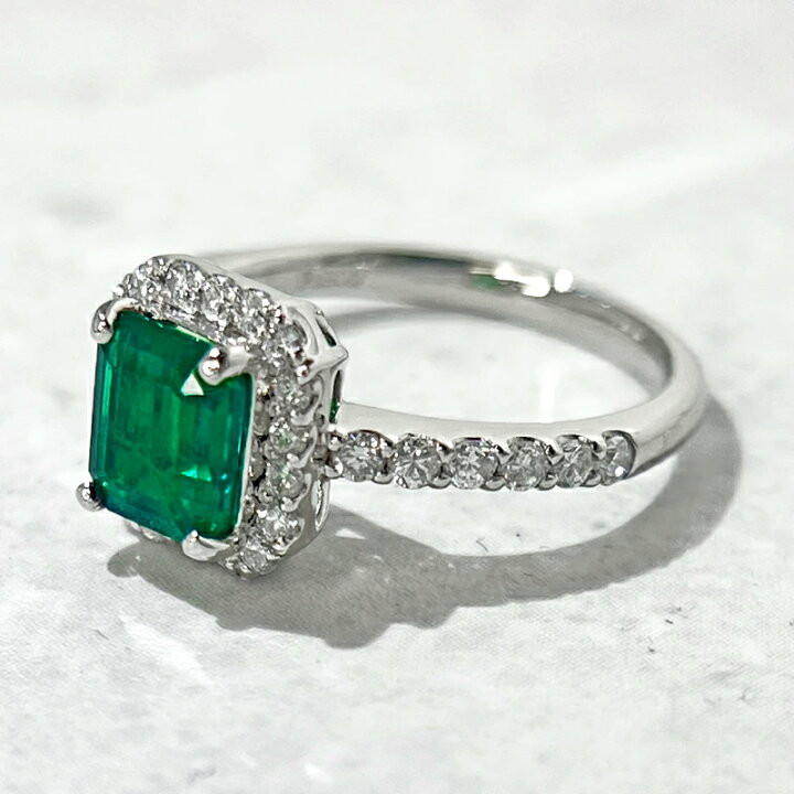 楽天市場】【ｾｰﾙ】コロンビア産エメラルド 1.15ct リング 12号 PT900 