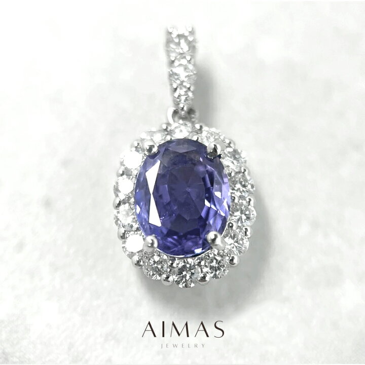 楽天市場】非加熱ブルーサファイア 1.488ct ペンダントトップ PT900  