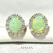 楽天市場】ダイヤモンド ピアス（種類（宝石）オパール）（ピアス 