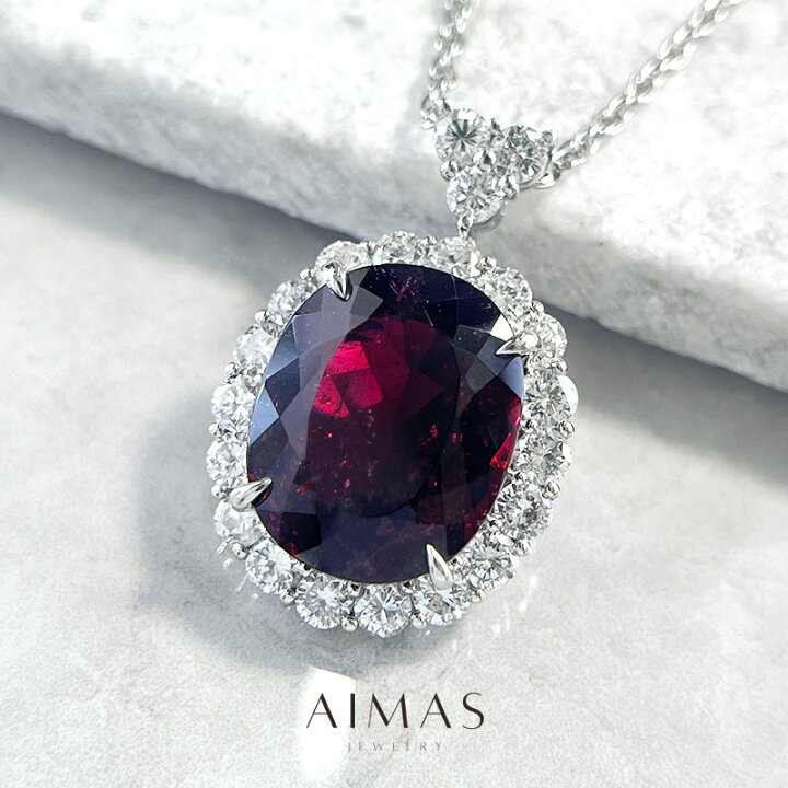 楽天市場】ルベライト 11.84ct ネックレス PT950/850 プラチナ ダイヤ 