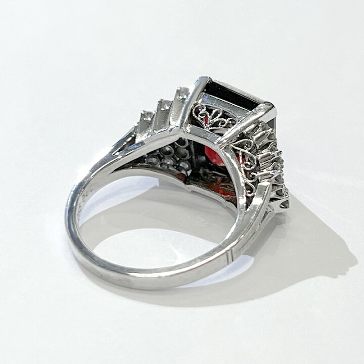 楽天市場】ロードライトガーネット 7.4ct リング 11号 PT900 プラチナ 