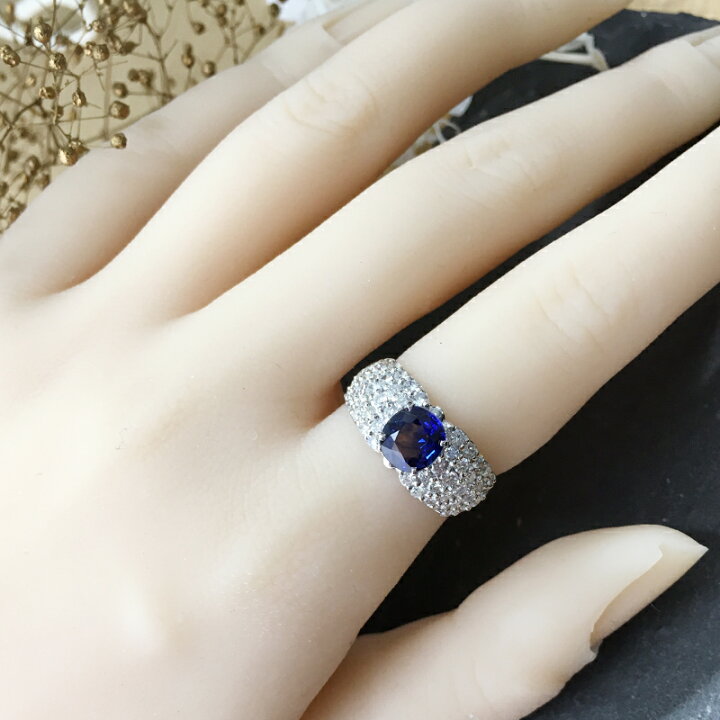 楽天市場】【ｾｰﾙ】ロイヤルブルーサファイア 1.37ct リング 13号 PT900 