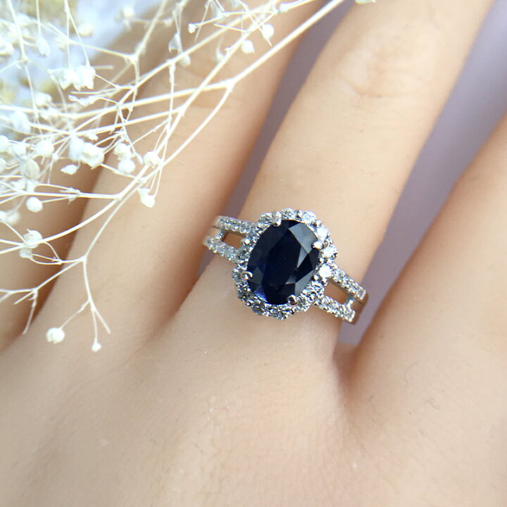 楽天市場】ブルーサファイア 2.14ct リング 12.5号 PT900 プラチナ 