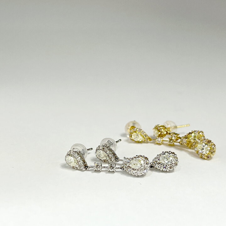 楽天市場】【選べる】ダイヤモンド 0.5ct/0.5ct ピアス PT900 K18YG 18 