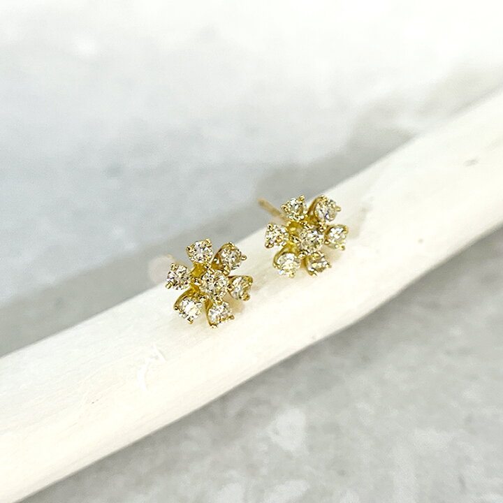 楽天市場】【ｾｰﾙ】ダイヤモンド 0.2ct/0.2ct ピアス K18YG イエロー  