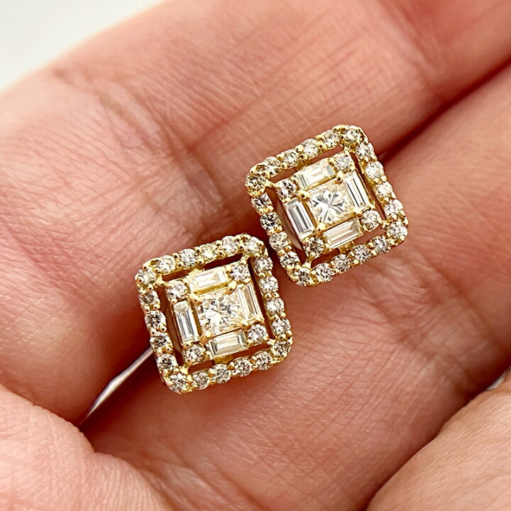 楽天市場】【選べる】ダイヤモンド 0.35ct/0.35ct ピアス K18YG PT900 