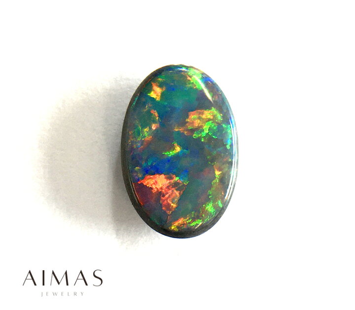 楽天市場】ブラックオパール 1.107ct ルース ◇ オーバル バフトップ  
