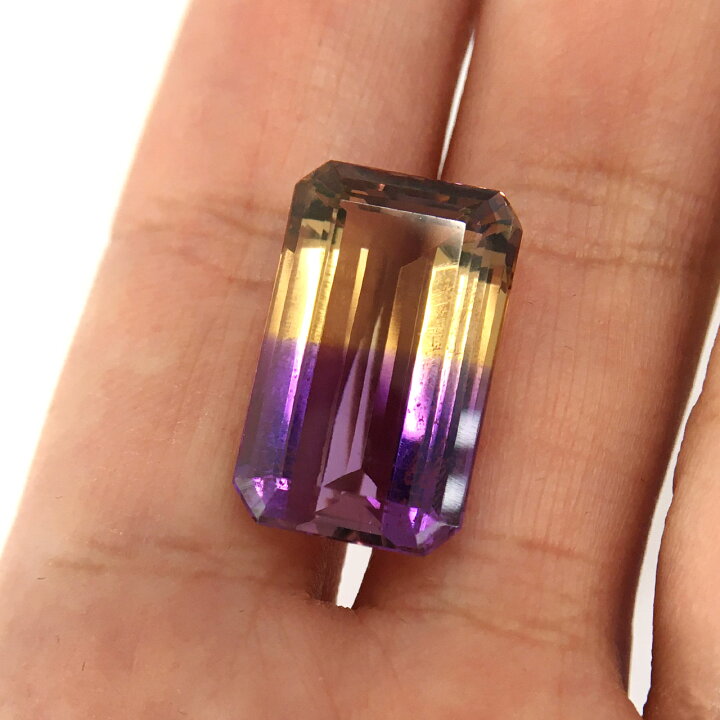 楽天市場】アメトリン バイカラー パーティーカラードクォーツ 15.97ct 