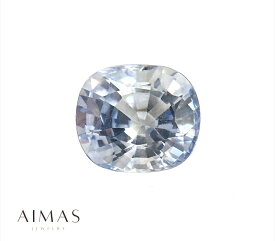 【セール】スリランカ産パステルブルーサファイア 4.034ct クッション カット サファイアルース 裸石 ＜日独宝石研究所鑑別書付き＞ 【ルース】【送料無料】 RMY.E/BS 【製品へのオーダー加工承ります。】