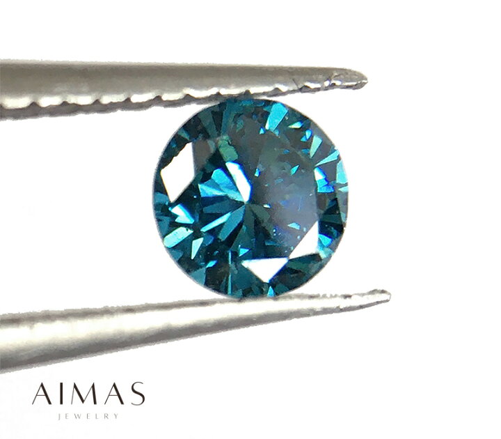 楽天市場】トリートブルーダイヤモンド 0.443ct ブリリアントカット 