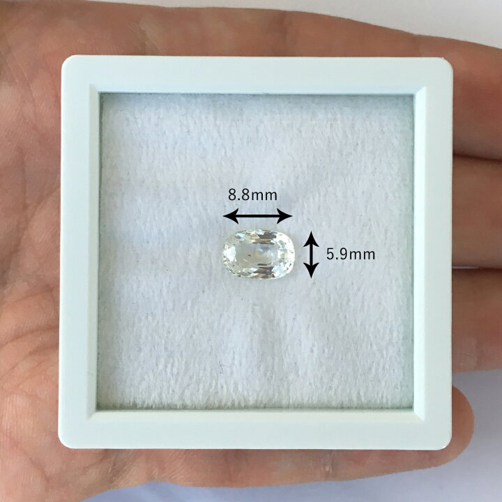 楽天市場】非加熱ホワイトサファイア 2.03ct ルース ◇ カラーレス 
