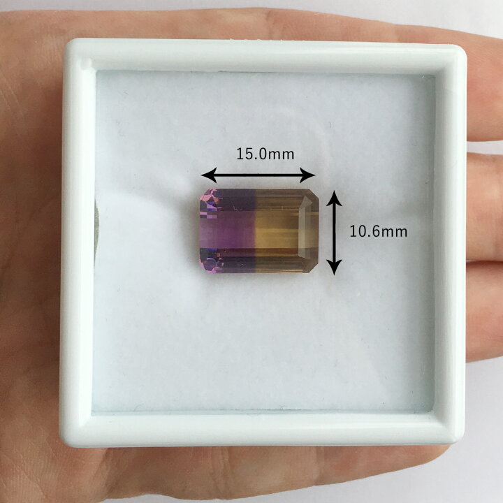 楽天市場】アメトリン バイカラー パーティーカラードクォーツ 11.27ct 