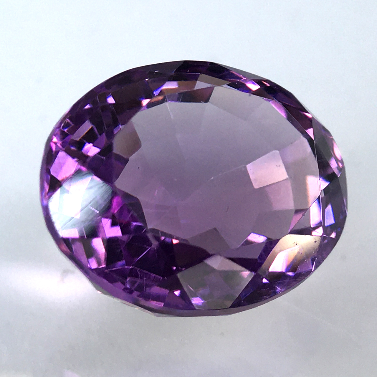 アメシスト ルース 13ct コンケイブカット 天然石 アメジスト 紫水晶-