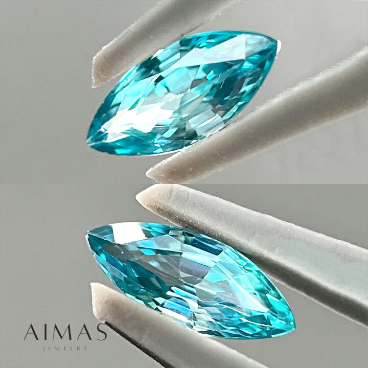 楽天市場】【2点セット】 ブルージルコン 計1.73ct ルース 2ピース1  